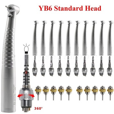 Dental High Speed Handpiece Fiber Optic Standard Fit KaV MULTIflex 6 Holes YB6
