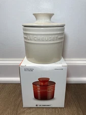 "Dune" 6 Oz Butter Bell Crock LE CREUSET Round Signature Stoneware NWT