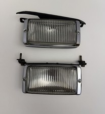 Pair Vintage Oem Bosch Le1203l Fog Light Assembly W Mount - Mercedes W107 W116