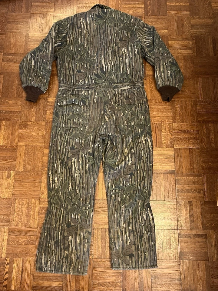 Vintage 90s Red Head Camo Hunting Coveralls Men's Size L Reg 42-44 Realtree USA - Image 2 of 4