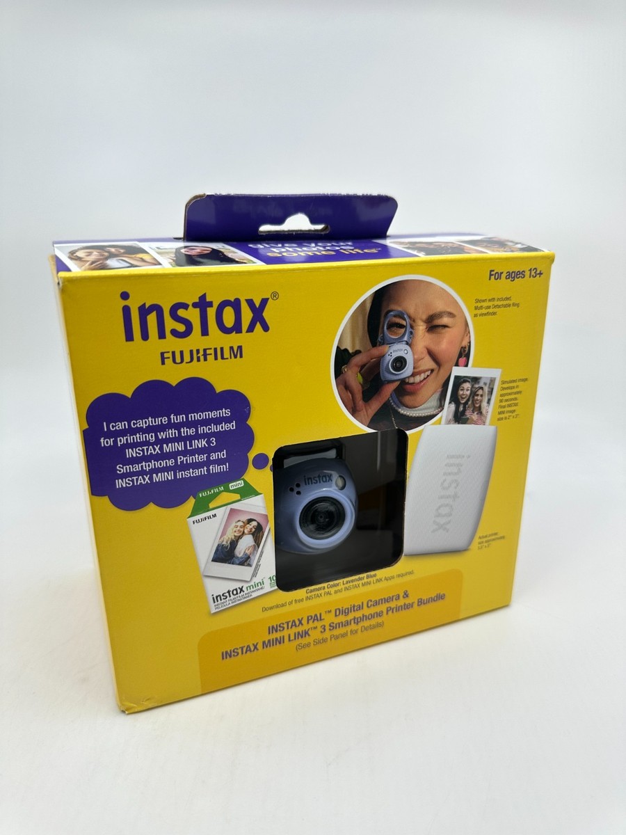 Fujifilm Instax Pal Digital Camera Mini Link 3 Printer Bundle
