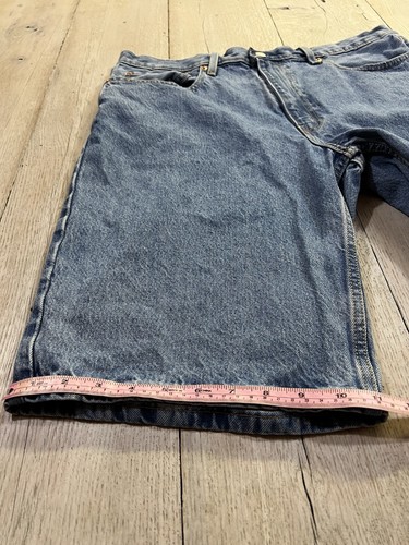Levi’s 469 Blue Denim Jean Shorts Jorts Loose Fit Size 36 - Picture 6 of 7
