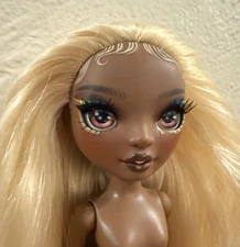 Rainbow High Color & Create Chalk Style Meline Luxe Nude Fashion Doll Gold Hair