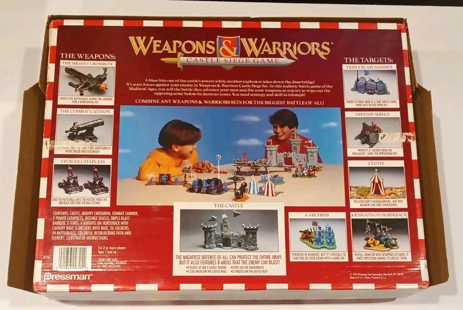 Pressman '95 Weapons & Warriors Castle Siege Game    Extra Pieces No Instruction - Image 2 of 4