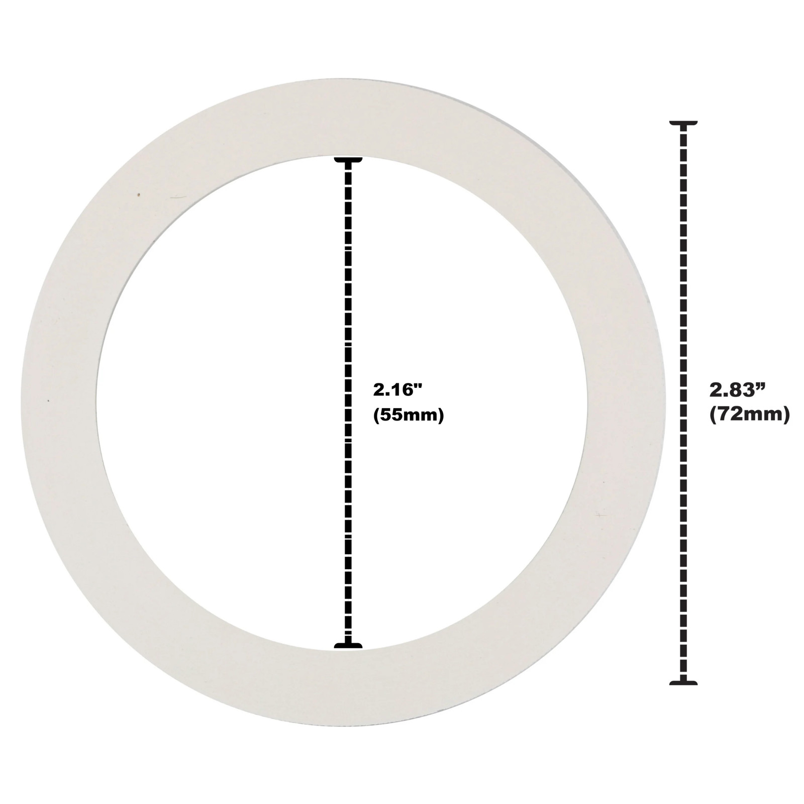 Univen Gasket Compatible with 6 Cup Bialetti Espresso Maker 2.16" (55mm) ID x  2