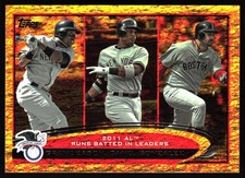 2012 Topps #33 Curtis Granderson / Robinson Cano / Adrian Gonzalez Gold Sparkle