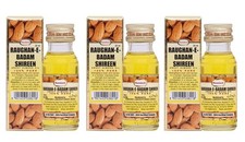 Hamdard Badam Rogan Almond Oil 25ml x 3  Cold Pressed  Sweet  Pure