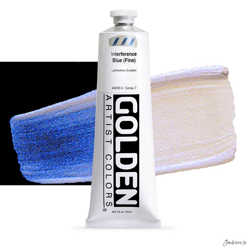 Golden Heavy Body Acrylic Paint 148ml Tube Interference Blue Fine Artist Colour