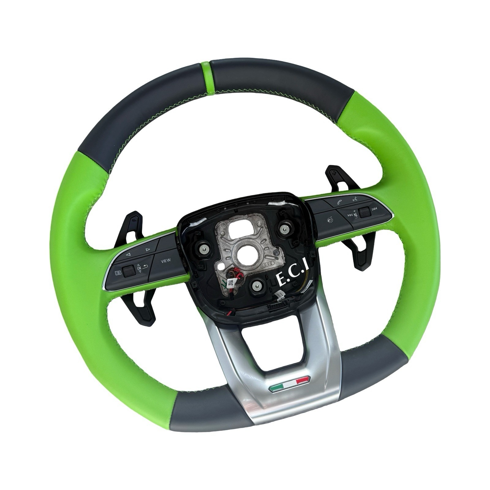 2026 OEM LAMBORGHINI URUS S SE ALCANTARA PERFORMANTE GREEN STITCH STEERING WHEEL