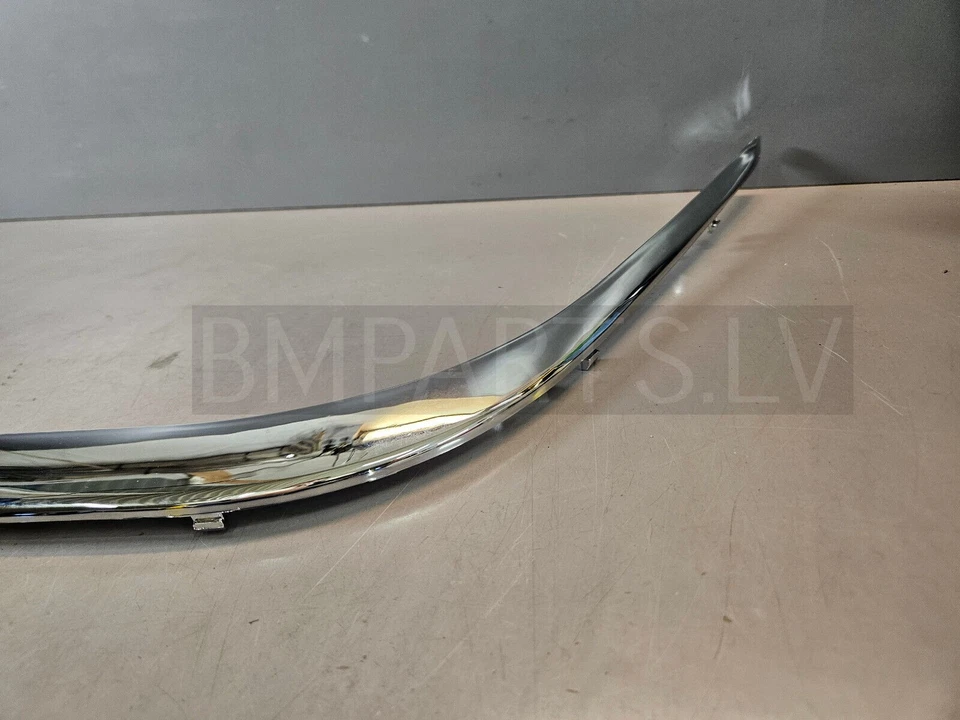 NEU BM BMW 7ER E38 STOßSTANGE ZIERLEISTE ABDECKUNG CHROM VORNE LINKS 8125437 - Bild 2 von 4
