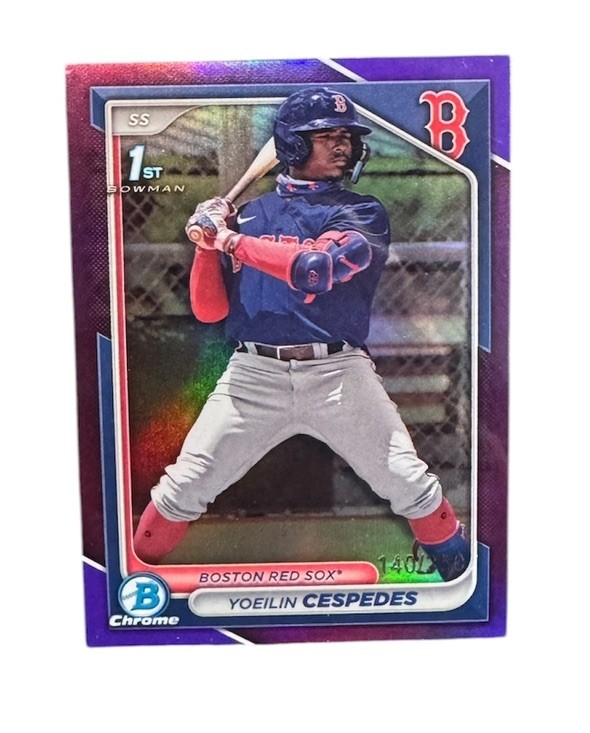2024 Bowman Chrome Prospects Yoeilin Cespedes #BCP-139 Purple Refractor /250