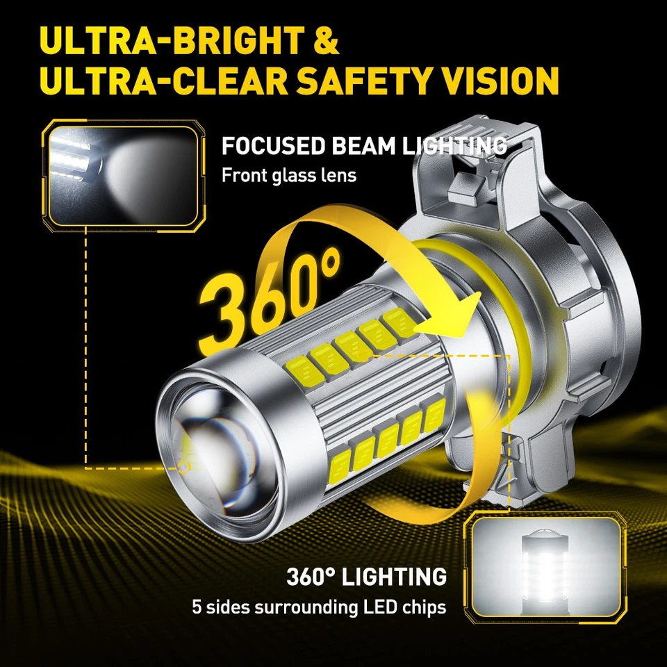 6500K 5202 LED Fog Light Bulb For GMC Sierra 1500 2500 3500 07-15 Yukon XL 07-13 Foto 3 de 4