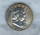 1955 Benjamin Franklin Half Dollar AU Uncirculated Coin