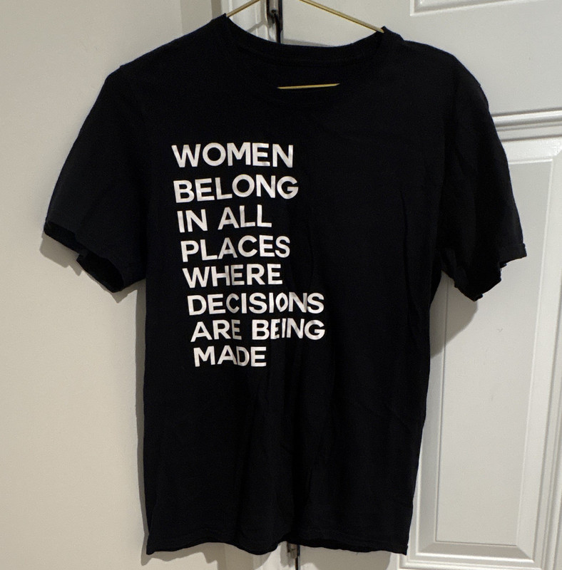 Black Feminism Graphic Print Crew Neck Short Sleeve T-Shirt Unisex Adults L