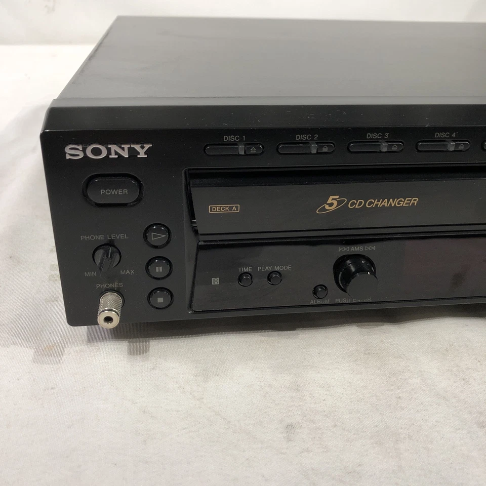 Sony RCD-W500C 5 CD Changer/CD Recorder, Partially Tested - Image 2 of 4