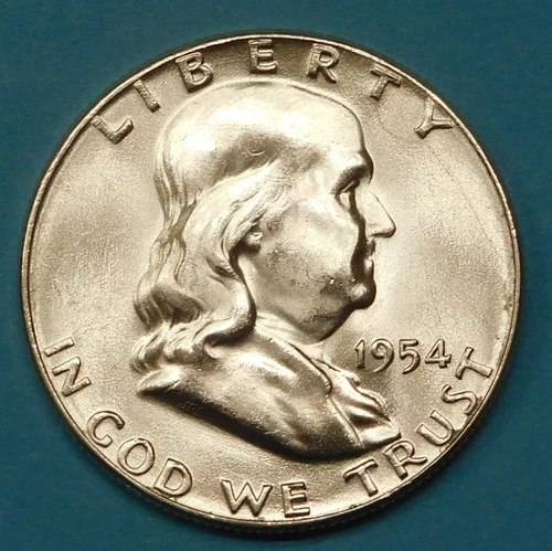 1954-P Franklin Half Dollar — photo from another recent sale