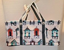 Thirty One mini utility tote Seaside Suites Beach Nautical Ocean Bungalow Shore