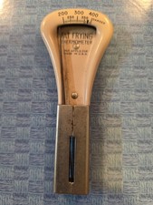 1940s Vintage Enameled Fat Frying Thermometer