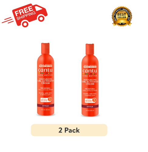 2 PACK Cantu Moisturizing Curl Activator Cream with Shea Butter for Natural