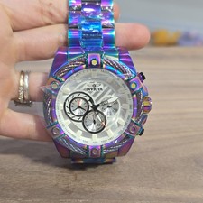 Invicta Bolt Chronograph Diver Watch Multicolor/Stainless Steel Silver Dial