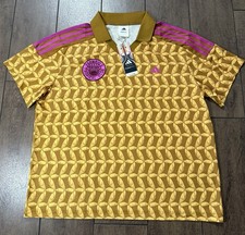 Adidas x Farm Rio's Tropical Club Soccer Jersey Brown Multi Color JD6303 Sz S