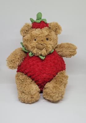 JellyCat Bartholomew Bear Strawberry (With Tags and DustBag) | eBay