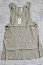 Rylee + Cru Linen Dress Overall – Light Green, Size 6/7 (NWT)