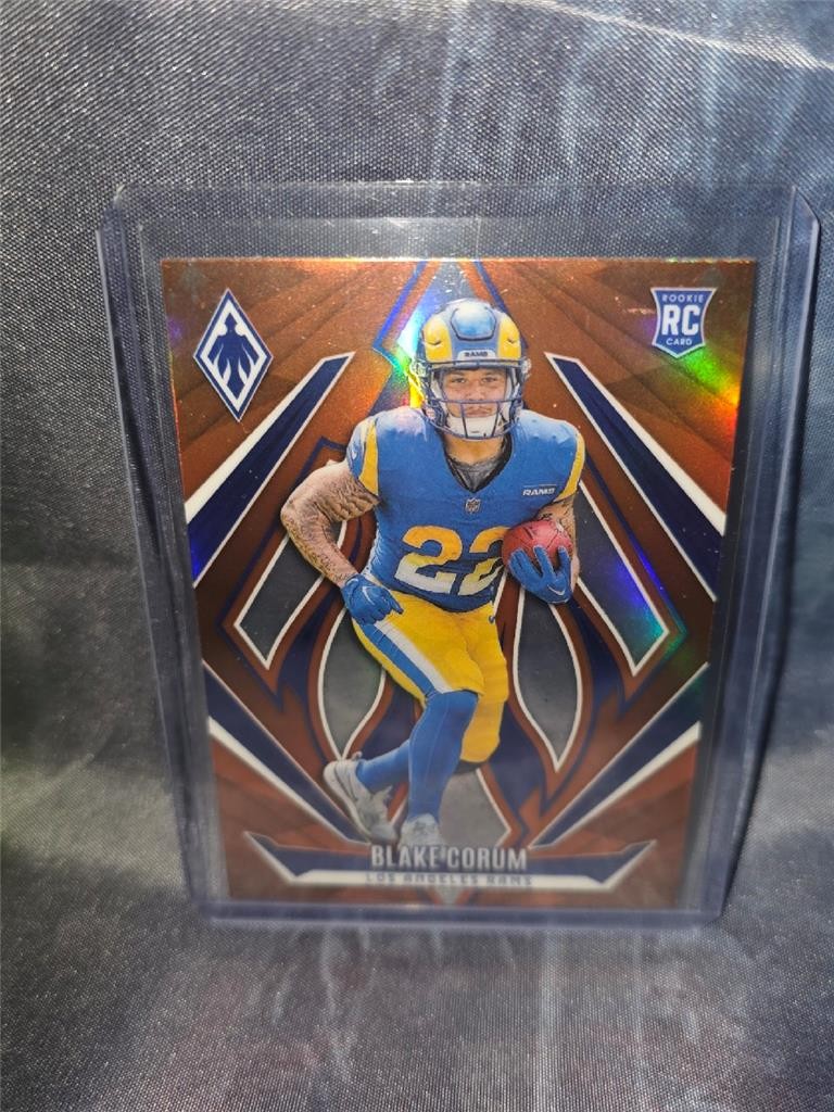 2024 Panini Phoenix Rookies Blake Corum #158 Orange Fade Rookie Card RC LA Rams