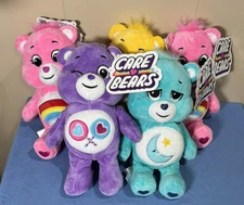 Lot 5 Care Bears 9" Plush By Basic Fun CHEER FUNSHINE BEDTIME SHARE NWT $60