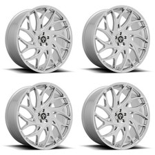 Set 4 26 Dub S258 G.o.a.t. 26x10 5x115 15mm Chrome Wheels Suv Car Rims