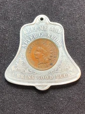 1904 Louisiana Purchase Exposition, Bell Shape Encased 1904 Coin Souvenir