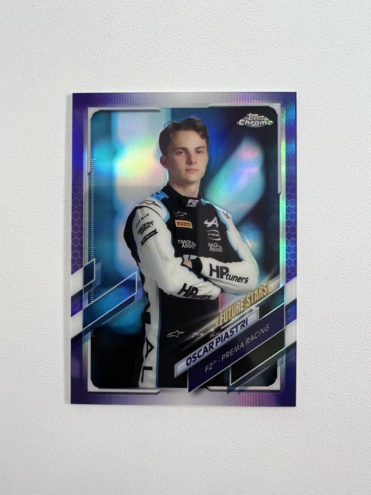 2021 Topps Chrome F1 Oscar Piastri Purple Refractor /399 #59 rookie rc