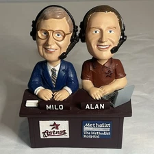 2003 Houston Astros SGA Milo Hamilton and Alan Ashby Bobblehead Radio Announcer