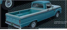 Moebius 1965 Ford Custom Cab Pickup Truck - Plastic Model Vehicle Kit - 1/25
