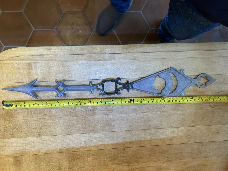 Flecha de dirección del viento veleta 1890. Las estrellas, la luna y el sol Foto 2 de 4