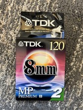 TDK MP Premium 8mm Camcorder Video Tape 120 - 2 Pack S 