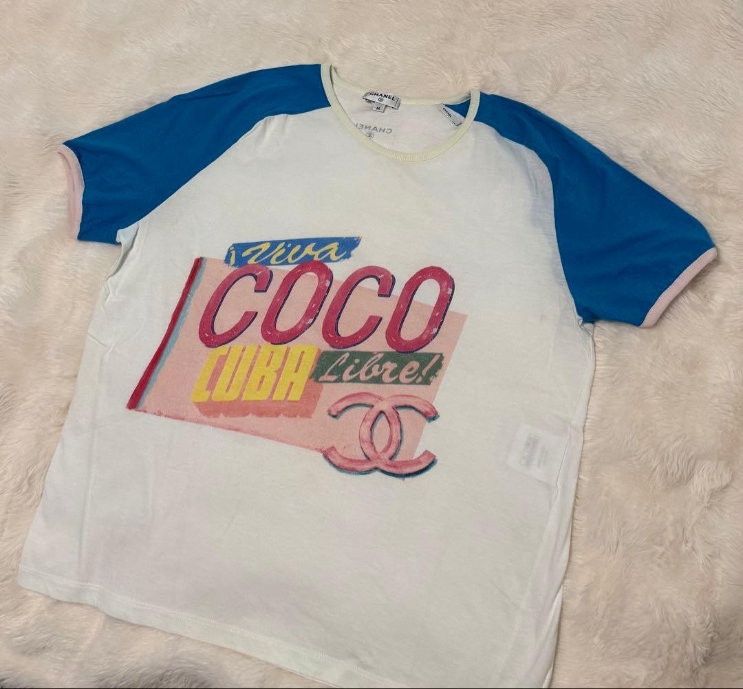 CHANEL 2017 Cruise Coco Cuba Libre T-Shirt Top Authentic From