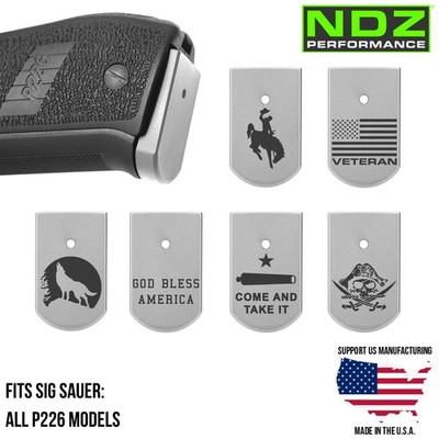 NDZ Sig P226 X X5 Legion XCarry MK25 Magazine Base Plate Aluminum Engraved