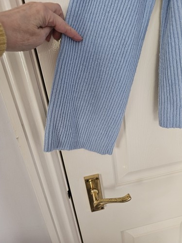 John Lewis Ribbed Jumper Size Small Oversized P2P 22" Pale Blue Everyday - Picture 4 of 9