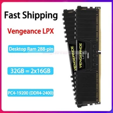 CORSAIR Vengeance LPX 2X16GB 32GB DDR4-2400 (19200) 2666 MHz Memory Ram 288-Pin