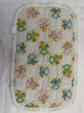 Vintage Riegel Baby Changing Pad Cover Rocking Horse Teddy Bear Nursery 17x27
