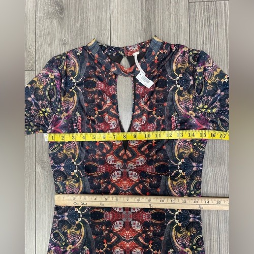 NWOT Free People Dress Womens Cabaret Maxi Long Sleeve Sunrise Combo Sz S - Picture 8 of 11