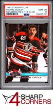 1991 STADIUM CLUB MEMBERS ONLY MICHEL GOULET HOF JOINS THE CLUB POP 3 PSA 10