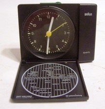 Vintage Braun Voice Control Travel Alarm Clock Model 4760/AB 312