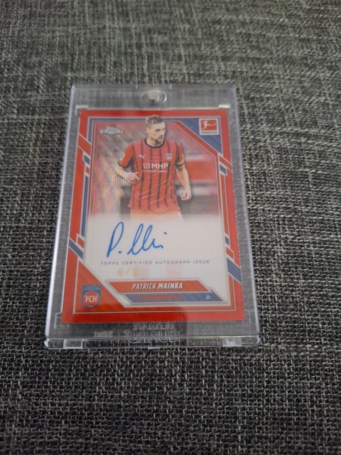 Topps Chrome Bundesliga 2025/2026  Patrick Mainka 4/5 Autogramm 1 FC Heidenheim