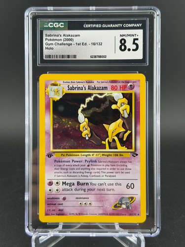 Sabrina's Alakazam (1st Edition) graded CGC 8.5 for sale on eBay