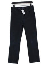 NYDJ Women's Jeans UK 12 Black Cotton with Elastane Straight