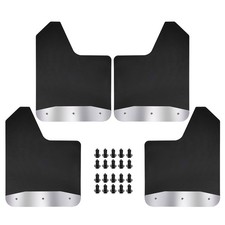 4 Universal Rally Car Truck Pickup Mud Flaps Stainless Steel Plate Splash Guard