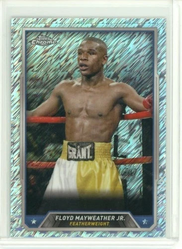 2024 Topps Chrome Boxing Shimmer Refractor FLOYD MAYWEATHER JR. No. 33!