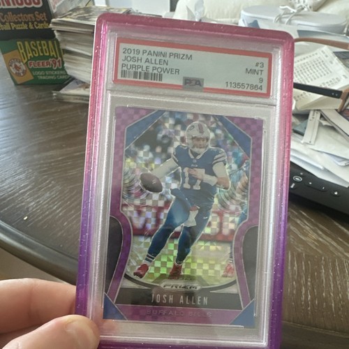 JOSH ALLEN 2019 PURPLE POWDER PSA 9 17/49 BILLS JERSEY MATCH 🔥🔥🔥